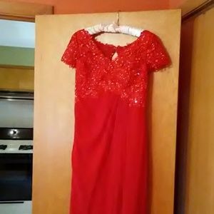 Formal red dress